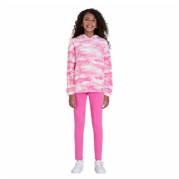 NWT LUCKY BRAND 2 PIEDE SET YOUTH PLUSH TOP & LEGGING SET PINK size L-14… - Picture 1 of 6